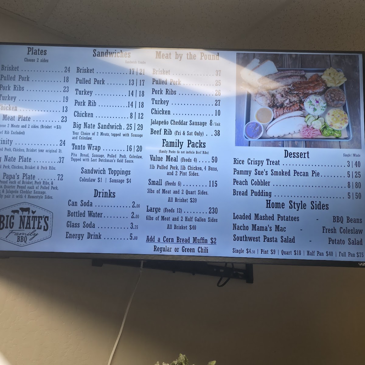 Menu Big Nate's Family Bbq-8